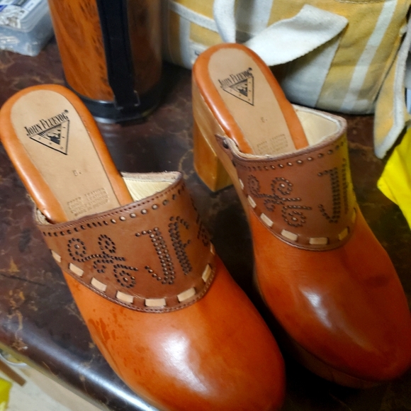 John Fluevog Shoes - John fluevog orginal leather 1970s clogs